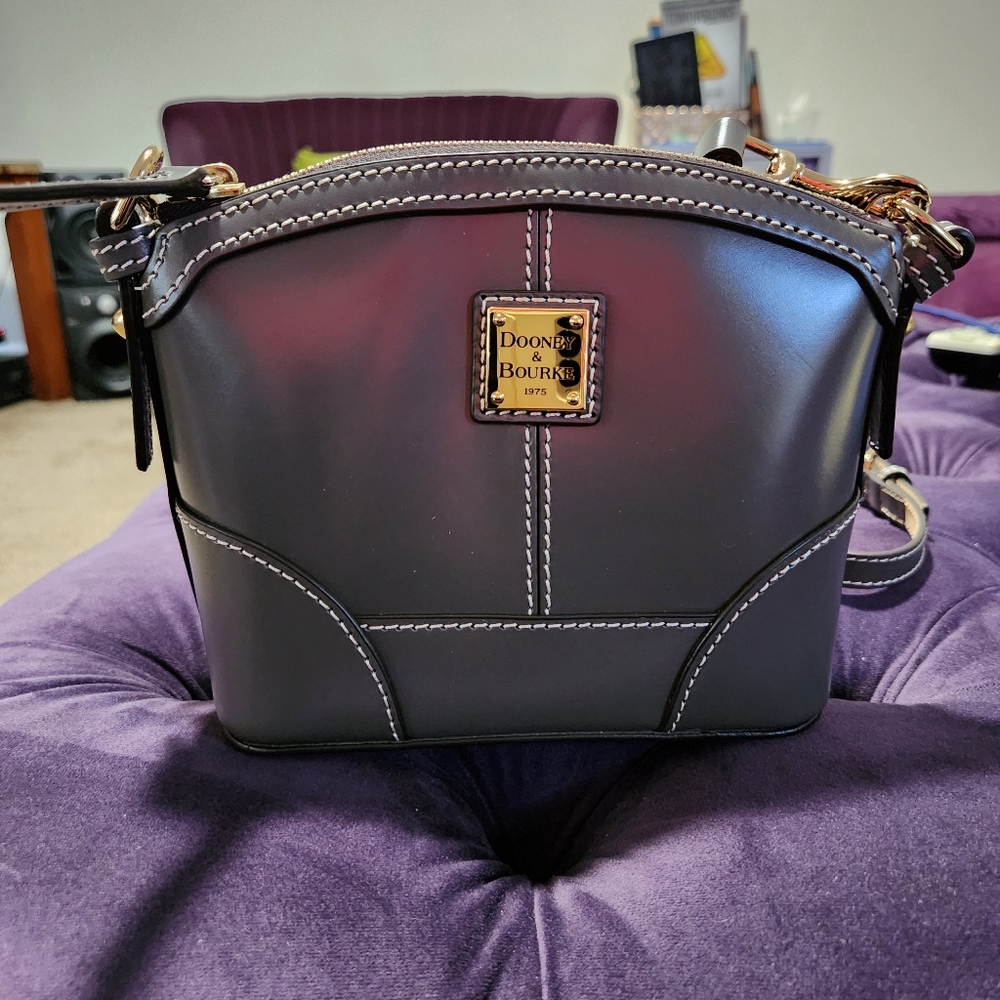 Dooney & Bourke - Mini Domed Satchel Crossbody - Steel Grey - NEW!